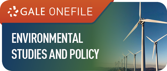 Gale OneFile: Environmental Studies and Policy