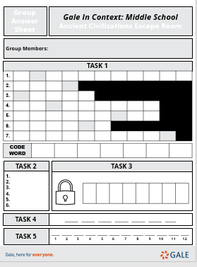 Gale in Context: Middle School Classroom Activities & Lesson Plans