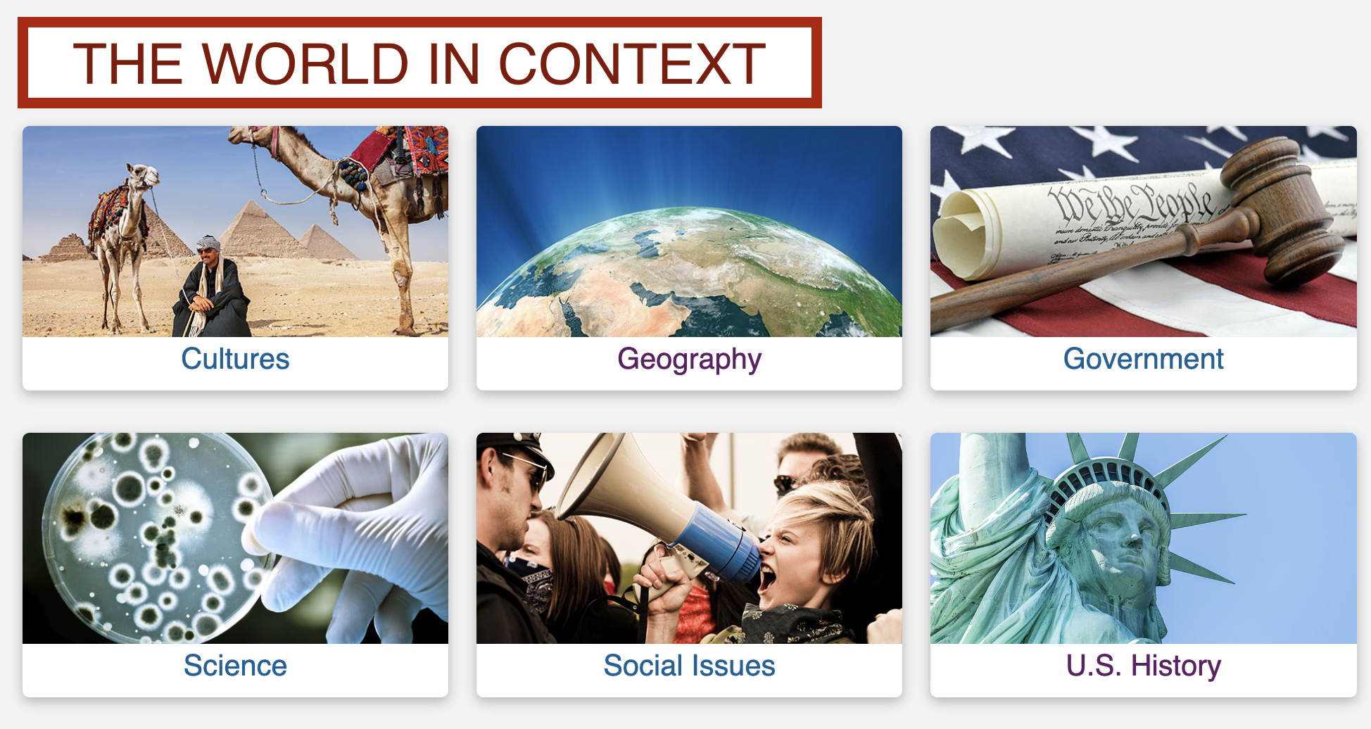 The World IN CONTEXT