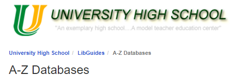 U-High A-Z Databases
