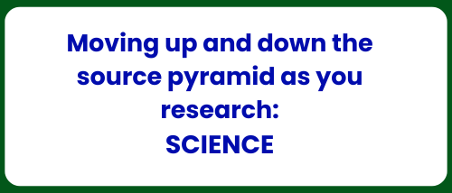 Science: Moving along Source Hierarchy during Research