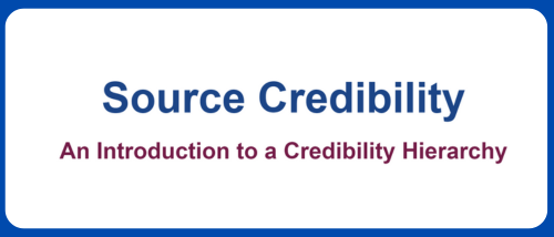 Source Credibility Hierarchy