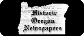 Historic Newspapers of Oregon