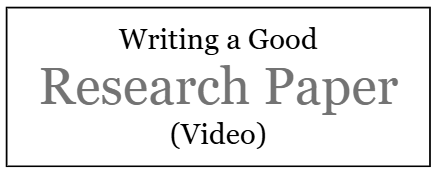 How To Write a Research Paper