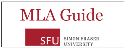 MLA Guide - Simon Fraser University