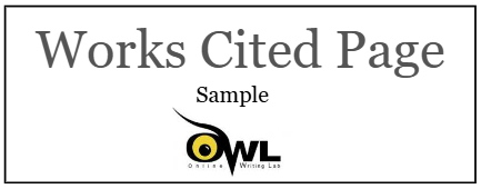 Works Cited Page - Sample - OWL Purdue 2