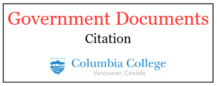 How to cite government documents